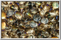 Button�-Beads, 4mm, crystal, trans., half azuro, 50 Stk.