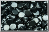 Button�-Beads, 4mm, white, alabaster, dk. grey pastel, 50 Stk.
