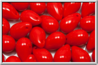 Drop Beads, 6x9mm, red, op., 20 Stk.