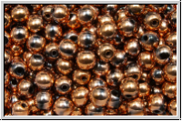 b�hm. Glasperle, rund, 4mm, black, op., full capri gold, 50 Stk.