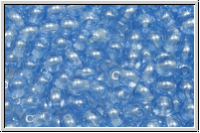 b�hm. Glasperle, rund, 4mm, sapphire, med., trans., luster, 50 Stk.