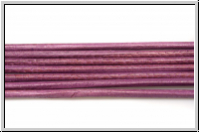 Lederband, 1,3mm, rund, fuchsia, Ziege, L�nge 1 m
