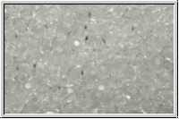 B�hm. Glasschliffperle, PRECIOSA, feuerpol., 3mm, crystal, trans., 50 Stk.
