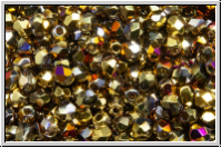 B�hm. Glasschliffperle, PRECIOSA, feuerpol., 3mm, crystal, trans., california violet, 50 Stk.