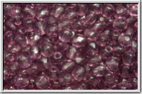 B�hm. Glasschliffperle, PRECIOSA, feuerpol., 3mm, amethyst, med., trans., 50 Stk.