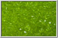 B�hm. Glasschliffperle, PRECIOSA, feuerpol., 3mm, olivine, trans., 50 Stk.