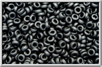 MSP-0401f, MIYUKI Spacers, 2,2x1mm, black, op., matte, 5g
