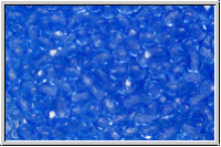 B�hm. Glasschliffperle, feuerpol., 3mm, sapphire, dk., trans., 50 Stk.