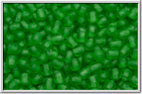 B�hm. Glasschliffperle, feuerpol., 3mm, green, kelly, trans., matte, 50 Stk.