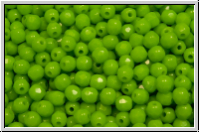 B�hm. Glasschliffperle, feuerpol., 3mm, lime, lt., op., 50 Stk.