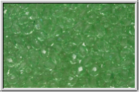 B�hm. Glasschliffperle, feuerpol., 3mm, mint, lt., trans., 50 Stk.
