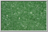 B�hm. Glasschliffperle, feuerpol., 3mm, peridot, lt., trans., 50 Stk.