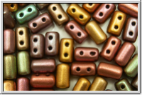 RUL-00030-01640, Rulla Beads, 3x5mm, purple gold, metallic, iris., satin, 100 Stk. (ca. 11 g)