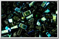 HTL-4555, MIYUKI Half Tila Beads, black, op., AB, 5g