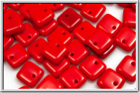 Squarelets, 6x6x2,5mm, seitl. Loch, red, op., 50 Stk.