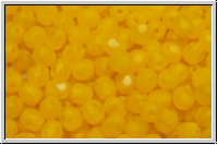 B�hm. Glasschliffperle, feuerpol., 4mm, sunflower, opal, matte, 50 Stk.