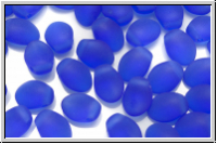 TP-30040-84110, Tulip Petals, 6x8mm, cobalt, trans., matte, 25 Stk.