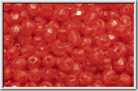 B�hm. Glasschliffperle, feuerpol., 4mm, orange, dk., opal, 50 Stk.
