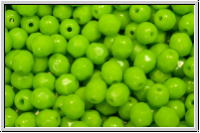 B�hm. Glasschliffperle, feuerpol., 4mm, lime, lt., op., 50 Stk.