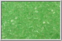 B�hm. Glasschliffperle, feuerpol., 4mm, mint, lt., trans., 50 Stk.