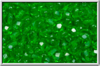 B�hm. Glasschliffperle, feuerpol., 4mm, chrysolite, med., trans., 50 Stk.