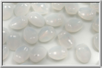 TP-01000, Tulip Petals, 6x8mm, white, opal, 25 Stk.