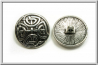 Knopf "Gotik 2", 17mm, antiksilberfb., Tibetsilber, 1 Stk.
