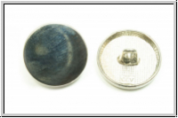 Knopf "Glatte Scheibe", 18mm, antiksilberfb., Zink, 1 Stk.