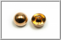 Knopf "Halbkugel", 11,5mm, goldfb., Zink, 1 Stk.