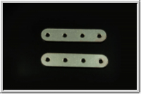 Steg "einfach", 4-Loch, f�r Kette/Armband, 19x4mm, Sterlingsilber, 1 Stk.