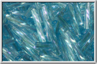 MTWB-4-0260, MIYUKI Twisted Bugles, Nr. 4 (12mm), aqua, trans., AB, 10g