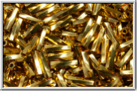 MTWB-2-0191, MIYUKI Twisted Bugles, Nr. 2 (6mm), gold, met., 24kt plated, 1g (Kleinere Menge!)