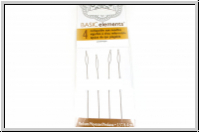 Collapsible Eye Needles, 6,4 cm, medium, 0,36 mm, Briefchen mit 4 Stk.
