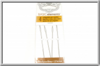 Collapsible Eye Needles, 6,4 cm, heavy, 0,51 mm, Briefchen mit 4 Stk.