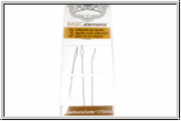 Collapsible Eye Needles, 6,4 cm, sortiert, Briefchen mit 3 Stk.