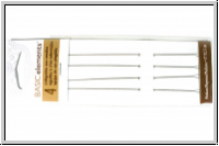Collapsible Eye Needles, 12,7 cm, medium, 0,36 mm, Briefchen mit 4 Stk.