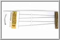 Collapsible Eye Needles, 12,7 cm, heavy, 0,51 mm, Briefchen mit 4 Stk.