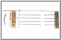 Collapsible Eye Needles, 12,7 cm, extra heavy, 0,60 mm, Briefchen mit 4 Stk.