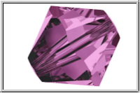 Preciosa� Bicone, 3mm, amethyst, trans., 50 Stk.