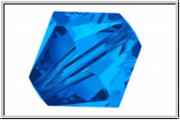 Preciosa� Bicone, 3mm, sapphire, trans., 50 Stk.