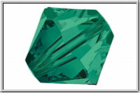 Preciosa� Bicone, 3mm, emerald, trans., 50 Stk.