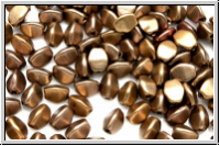 PB-00030-01610, Pinch Beads, 5x3mm, bronze mix, metallic, satin, 65 Stk.