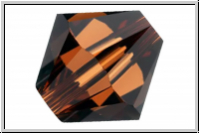 Preciosa� Bicone, 4mm, topaz, smoked, trans., 50 Stk.