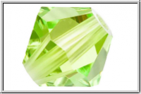 Preciosa� Bicone, 4mm, limecicle, trans., 50 Stk.