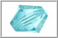 Preciosa� Bicone, 4mm, aqua bohemica, trans., 50 Stk.