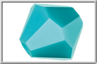 Preciosa� Bicone, 4mm, turquoise, op., 50 Stk.