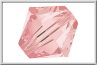 Preciosa� Bicone, 4mm, rose, trans., 50 Stk.