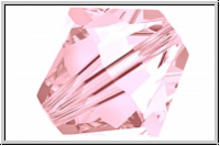Preciosa� Bicone, 4mm, rose, lt., trans., 50 Stk.