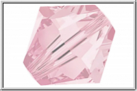 Preciosa� Bicone, 4mm, pink sapphire, trans., 50 Stk.