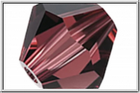 Preciosa� Bicone, 4mm, burgundy, trans., 50 Stk.